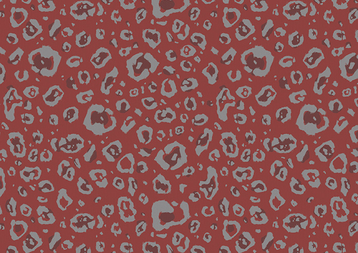 Leopard Luxe, Cherry Red - Twist&Fit Roller Blind - Image 6